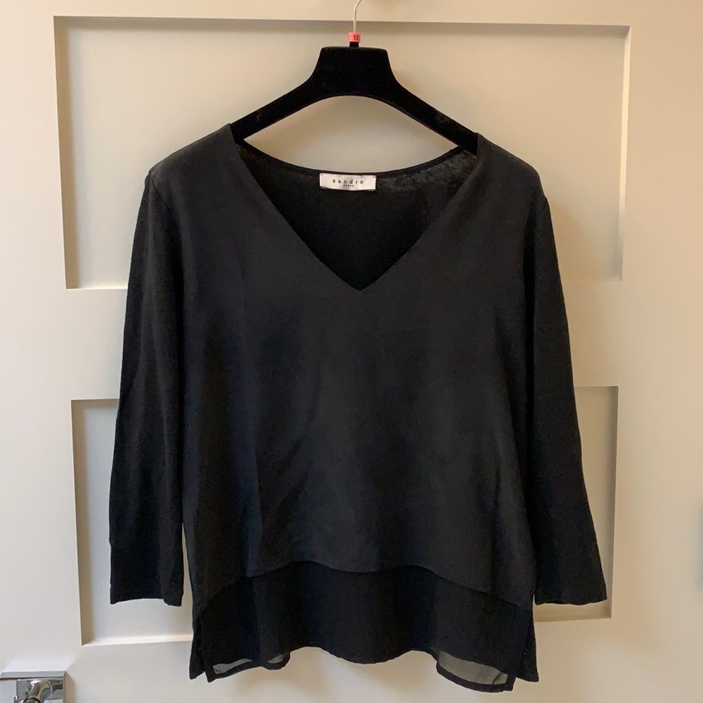 Sandro V-neck Top